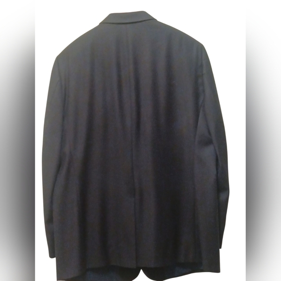 Hart Schaffner & Marx - Navy Blue Blazer, Mens 46R,  100% Wool, Single Breast - Picture 4 of 10